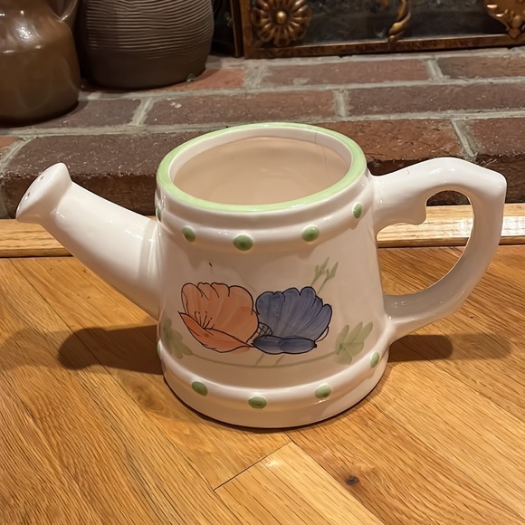 Ceramic Watering Can, Ceramic water can vase, water can planter, - Picture 3 of 5